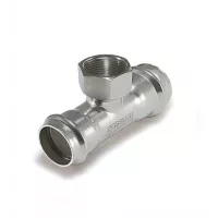 ZEISSLER Пресс-тройник из нержавеющей стали с внутренней резьбой 18х1/2"