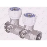 TiM Коллектор 90&deg; с регулирующими вентилями 3/4" х 1/2" - 2 вых., MR-03N-2